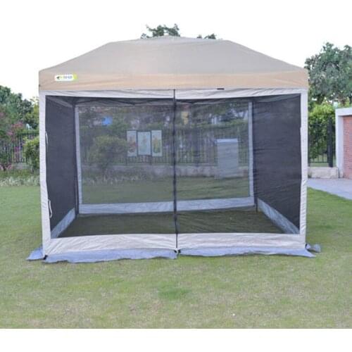 Mesh canopy tent awning awning four corners automatic folding portable custom outdoor living room awning anecdote