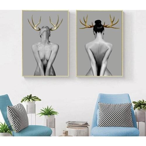 Woman Sexy Art Wall Art Picture Canvas Painting Poster Print Wall Art Pictures Living Room Decoration