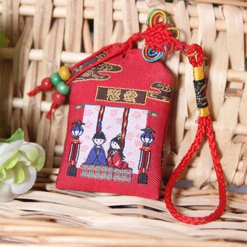1pcs Omamori Love Marriage Lover Pendant Bag Holder Boyfriend Girlfriend Present S15