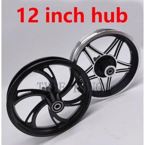 12.5 Inch 12 1/2x2 1/4 and 12 1/2x2.75/3.0 Tyre Alloy Rims Hub Fits Many Gas Electric Scooters E-Bike Folding Electric Bicyc