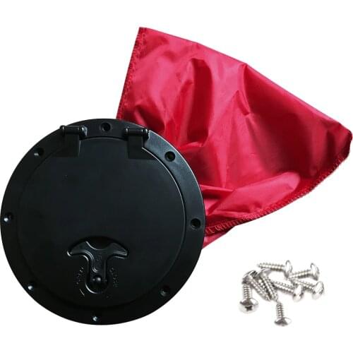 6 Inch Kayak Durable Marine Deck Plate ABS Easy Install Accessories Hatch Cover Boat Screws Round With Red Bag