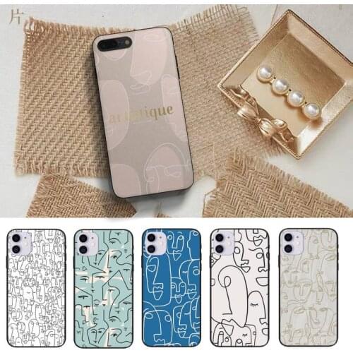 Abstract Artistic Face Phone Case For Samsung S10 S20 Fe Lite S21 S30 ULTRA Plus 5G Fundas Shell Cover