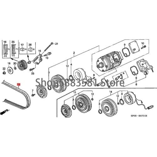 Car compressor belt engine belt fan belt generator belt hon dal ege nd air conditioning pump belt ACG strap