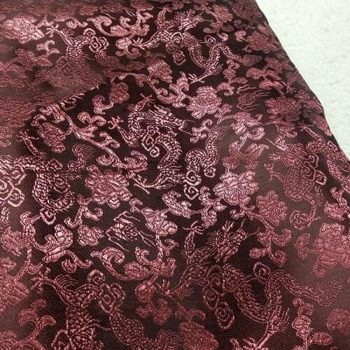 ViaPhil Brand 21 Colors Royal Dragon Thin Jacquard Brocade Fabric 50x88cm Cloth Dress Upholstery Furnishing Materil