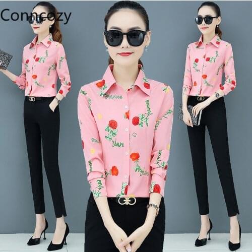 Conncozy Women's Printed Shirts