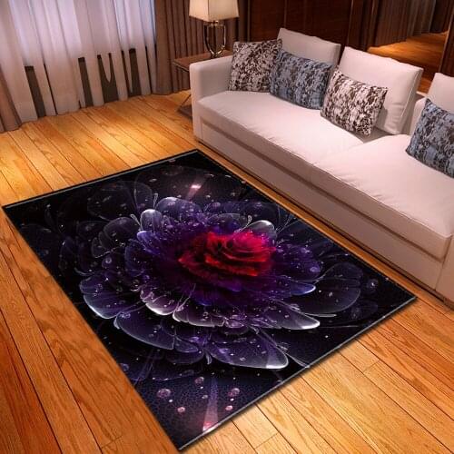 Dream Colorful Flowers pattern Carpets for Living Room Bedroom Decor carpet Kids Room Area Rugs Child 3D Printed Floor Mat/Rug