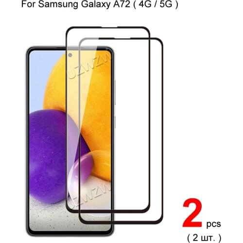 For Samsung Galaxy A72 4G / 5G Full Coverage Tempered Glass Phone Screen Protector Protective Guard Film
