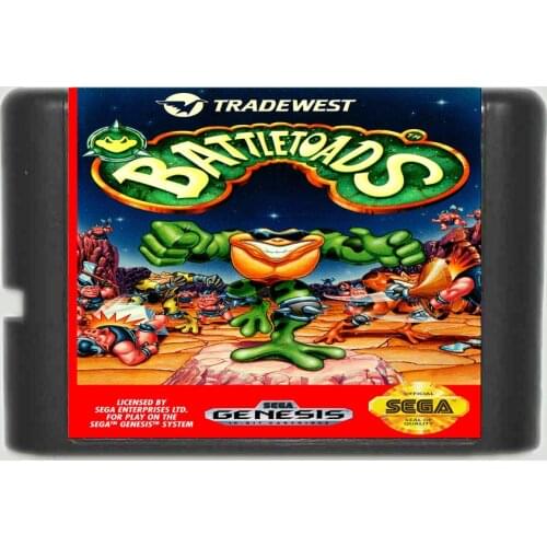 Battletoads 16 bit SEGA MD Game Card For Sega Mega Drive For Genesis