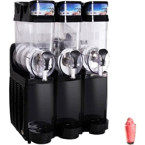 Commercial Slush Machine Double Three 15L*3 Ice Slusher Granita Machine Snow Melting Machine Smoothie Maker