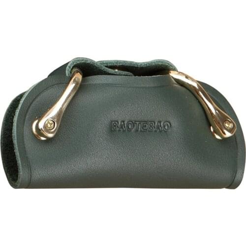 Leather Smart Key Wallet DIY Keychain EDC Pocket Car Key Holder Key Organizer Holder Smart Key Holder