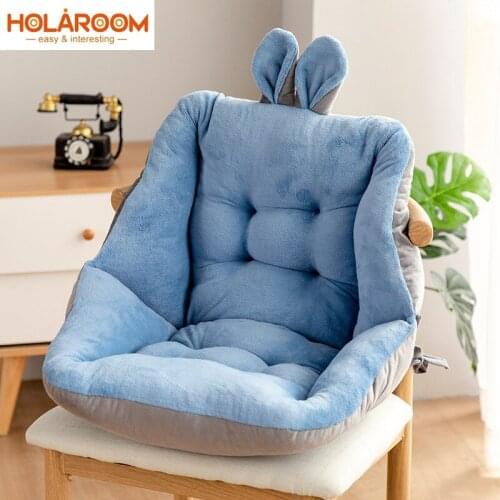 Armchair Seat Cushions for Office Dining Chair Desk Seat Backrest Pillow Winter Warm Cushion Office Lazy Seats Massage Pad