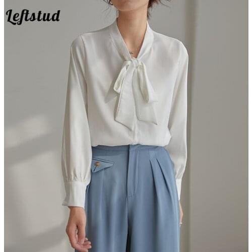 Женские белые рубашки Leftstud China At AliExpress