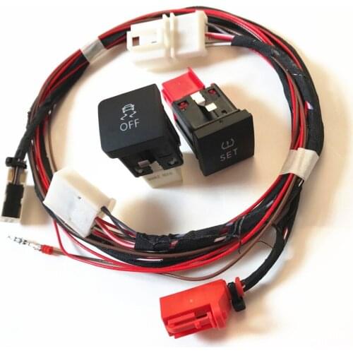 5KD927117 5K0927117 Tire Tyre Pressure Alarm Switch ESP OFF ASR Anti Skid Switch & Cable Wire Jett.a Golf 1KD927117 56D927121