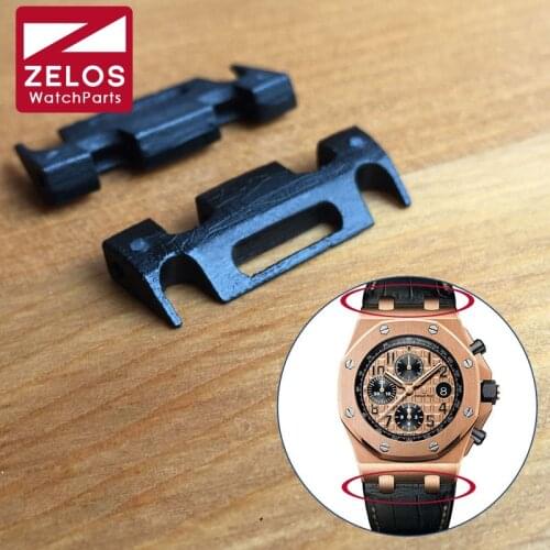 Plastic leather strap inserts parts for AP Royal Oak Offshoer 42mm watch 15710 15703