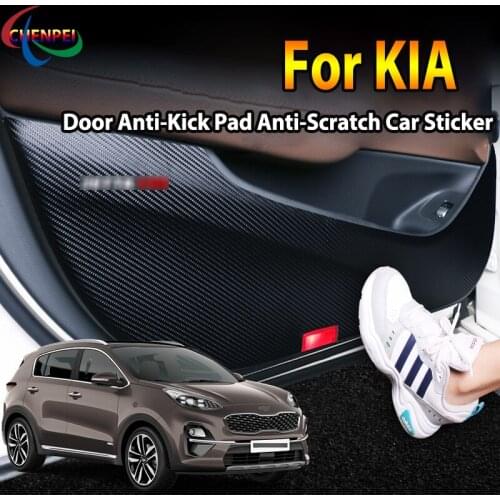 For KIA KX5 2016-2021 KX1 2018-2021 Car Door Anti Kick Pad Protection Stickers Car Interior Decoration Accessories