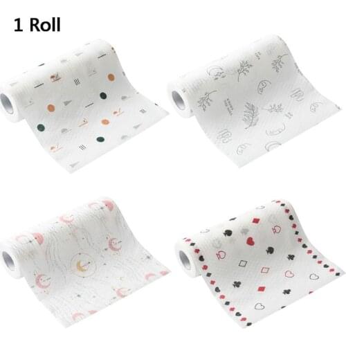 1Roll Portable Dish Cloth Foaming Dish Towel Rag with Detergent for Household Kitchen Cleaning Appliances K0AB