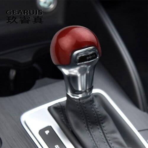 Car Styling Gearshift Handle Frame Cover Stickers For Audi A3 8V S3 Gear Shift Knob Head Decal Protector interior Accessories