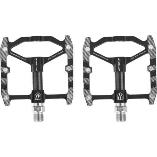 CNC sealed bearing bicycle pedal aluminum alloy mountain bike anti-skid ultra-light pedal large tread pedal riding accessories
