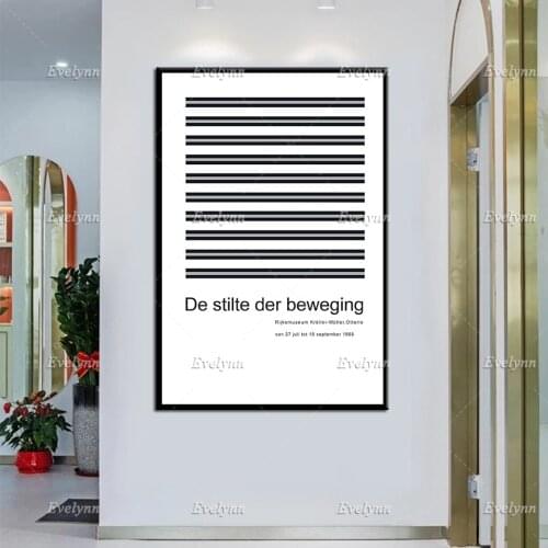 Exhibition Poster The Silence Of Movement By Pieter Brattinga 1968 Modern Home Decor Prints Wall Art Canvas Modular Pictures
