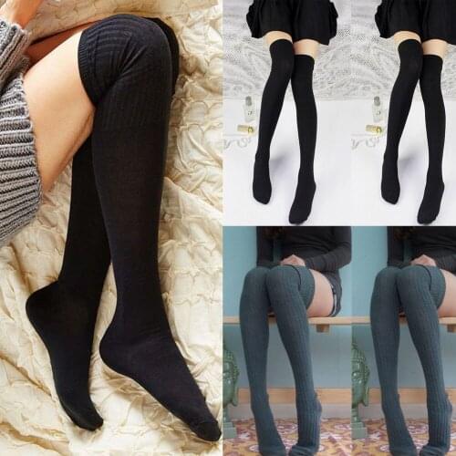 Womens Sexy Stocking Autumn Winter Knit Crochet High Knee Warmer Soft Boot For Women Female Stockings