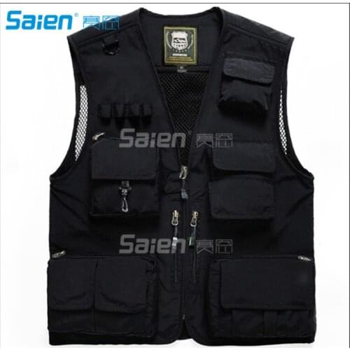 Fly Fishing Photography Climbing Vest with 16 Pockets Made with Lightweight Mesh Fabric for River Guide Adventures and Hunting