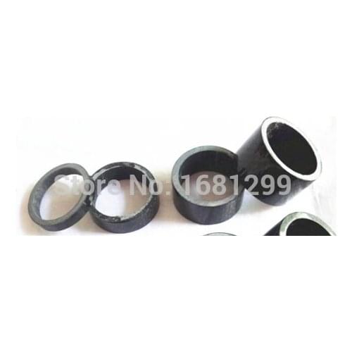 10pcs New 15mm Road bike 3K full carbon fibre headsets washer Mountain bicycle stem carbon spacers MTB bike parts