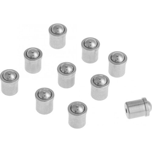 10 Pieces 5mmx6mm Body Push Fit Ball Point Spring Plunger am 304 Stainless Steel