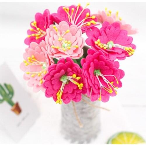2Pcs/set DIY Handmade Non-woven Simulation Flower Pot Crafts Toys Children Kindergarten Art Material Pack Learning Toy For Kids