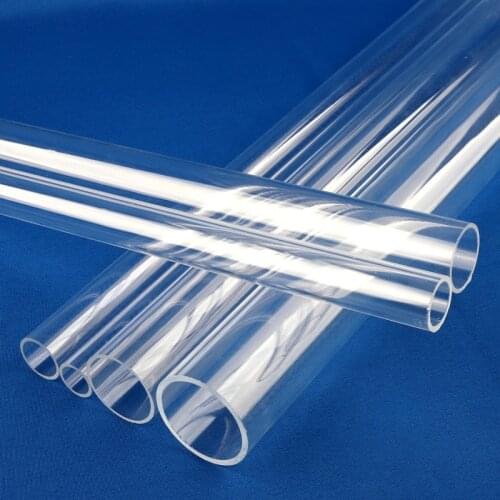 50cm Length 16mm~90mm Acrylic Tube High Transparent Acrylic Pipe Fish Tank Aquarium Glass Pipe Garden Irrigation Pipe Connectors