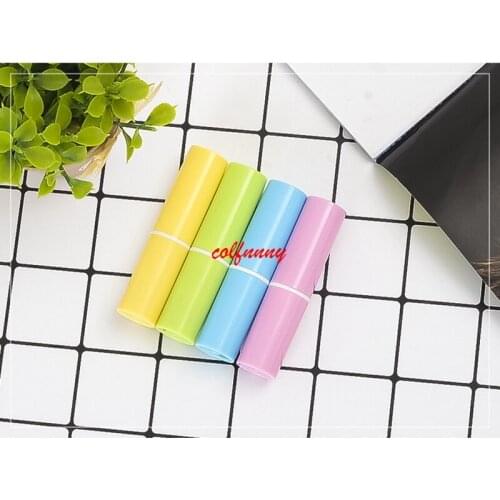 500pcs/lot Fast Shipping Empty Candy color lipstick tubes Plastic colorful lip balm tubes 3.2g lipstick tube