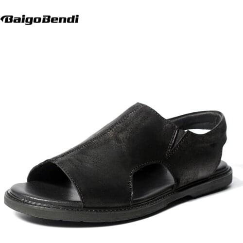 Men's Leather Sandals BAIGO BENDI China