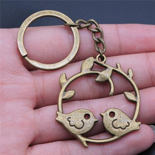 1 Piece Keychain Bird And Bird Cage Key Ring Fashion Hot Sale Key Chain Car Cute Keychain Key Chain Ring
