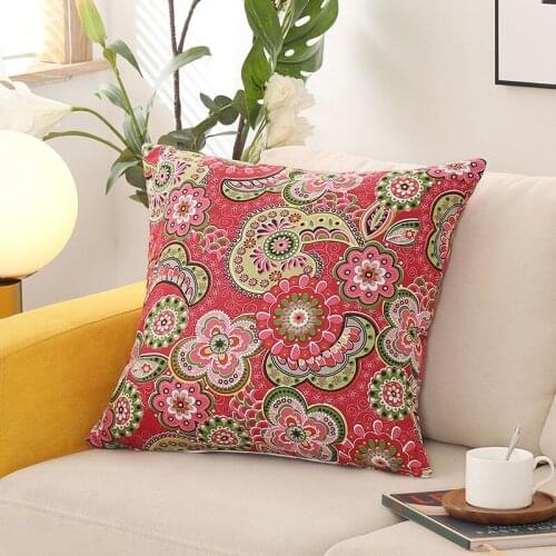 Fyjafon Pillow Case 60x80 Cotton Printed Pillowcase 65x65 Sofa Back Cushion Cover Washable Decorative Case On The Pillow