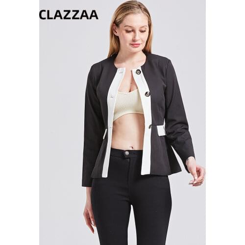 Женские повседневные пиджаки Clazzaa China At AliExpress