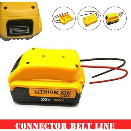 For Dewalt 18V/20V Lithium Battery Adapter Dock Power Connector 12AWG Wire For Dewalt FlexVolt Lithium Battery DIY Accessories