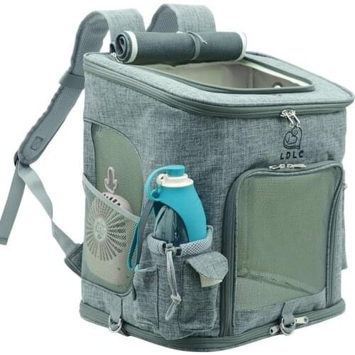 Dropshipping Cat Carrying Extra Large Capacity Pet Backpack Dog Breathable Pet Carrier Outdoor Travel Portable Shoulder Bag M/L