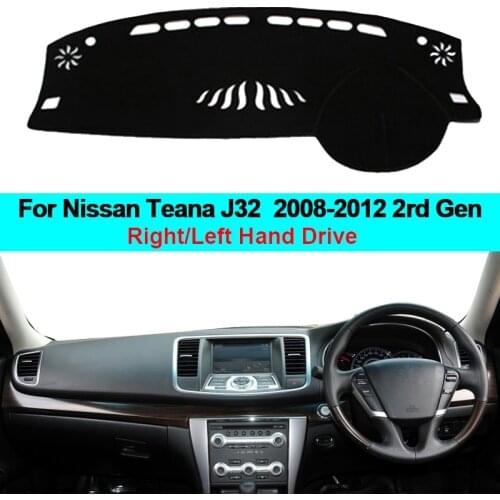 2 Layers Car Inner Dashboard Cover Dash Mat Carpet Sun Shade Board DashMat For Nissan Teana J32 2008 2009 2010 2011 2012 2rd Gen