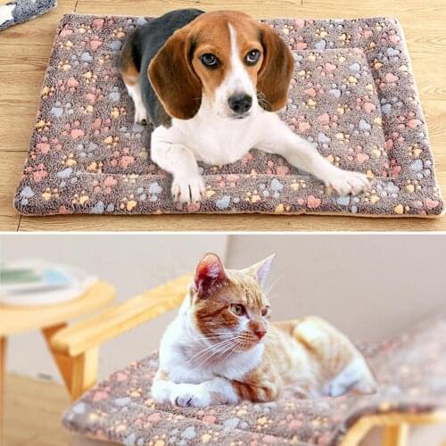 Dog Blanket Double-sided Cat Dog Mat Thickening Warm Cat Mat Use Pet Bed Cushion Sofa Cushion