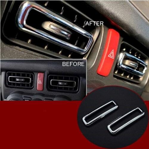 Chrome ABS Central Control Air Condition Vent Trim Fit For Suzuki Jimny 2019