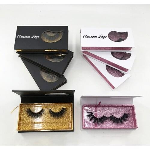 Water Drop Shape Window Private Label Custom Package Black White Magnetic Boxes for Natural Dramatic Mink Eyelash
