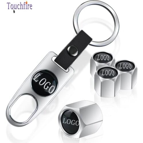4pcs Auto Wheel Tire Valve Cap With Keychain Fit For Chevrolet Aveo Cruze Malibu Sail Captiva lacetti Spark Camaro Car Styling