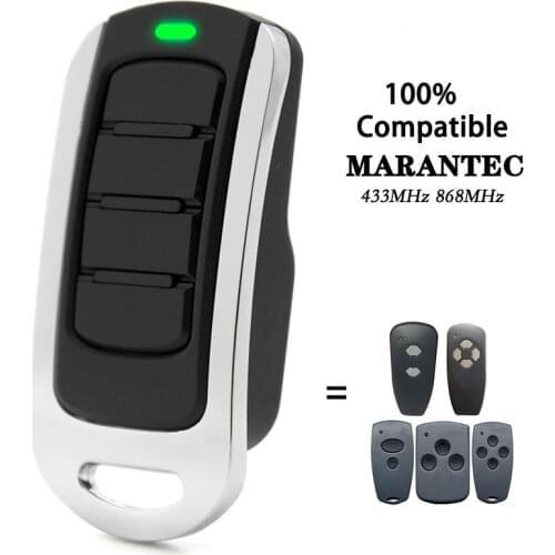 MARANTEC 868MHz 433MHz Garage Door Remote Control MARANTEC Digital D382 D384 D302 D313 Gate Transmitter