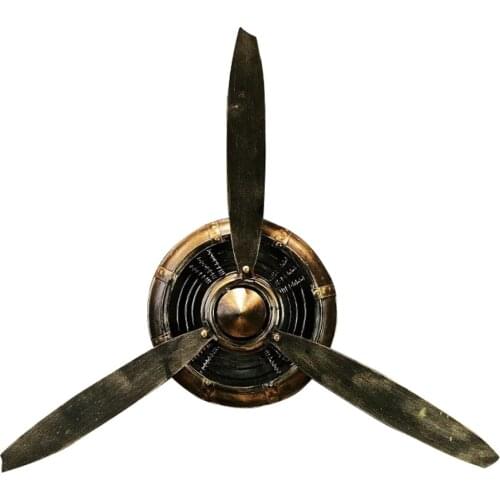 Retro Industrial Style Decoration Airplane Propeller Wrought Iron Wall Decoration Bar Internet Cafe Metal Pendant Wall Decor