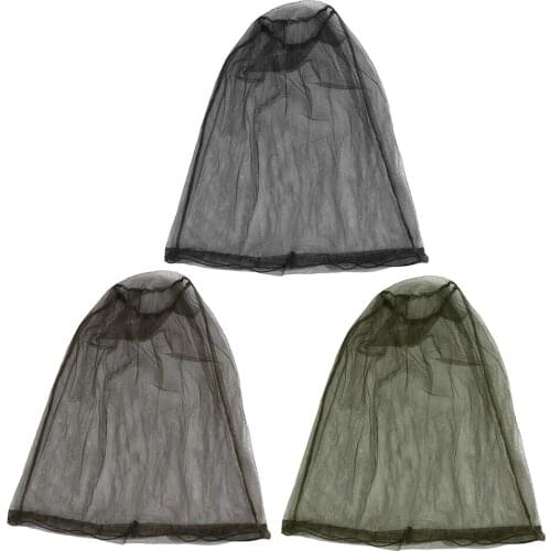 Outdoor Travel Anti-mosquito Net Cap Insect-resistant Mask Gauze Drawstring Beekeeping Net Shields Face Protector