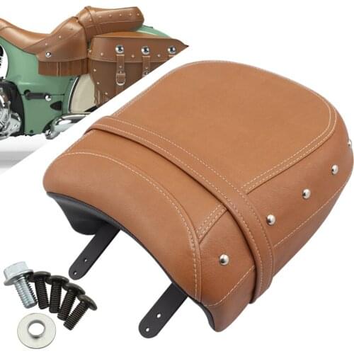 Motorcycle Seat Fit For Indian Chief Classic Vintage Chieftain Roadmaster 2014-2020 Black Wide Studded Passenger Seat