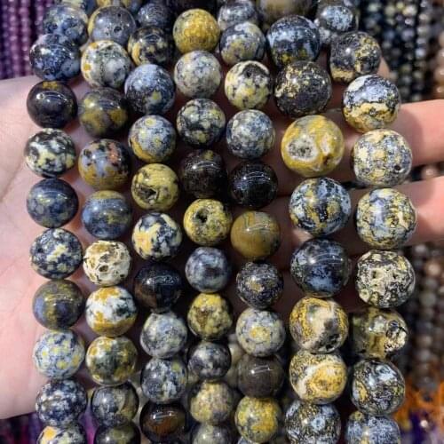 Blue ocean jasper gemstonebeads natural stone beads DIY loose beads for jewelry making strand 15"