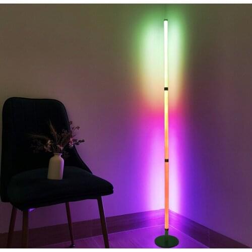LED Floor Lamp 360 Degree Atmosphere Corner Lamp Disassembly Splicing Network Red Light Floor Lighting For Bedroon Livingroom