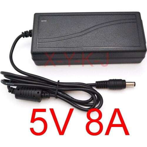 High quality IC solutions 50PCS DC 5V 8A Switch power supply, 40W LED power adapter, Free shipping