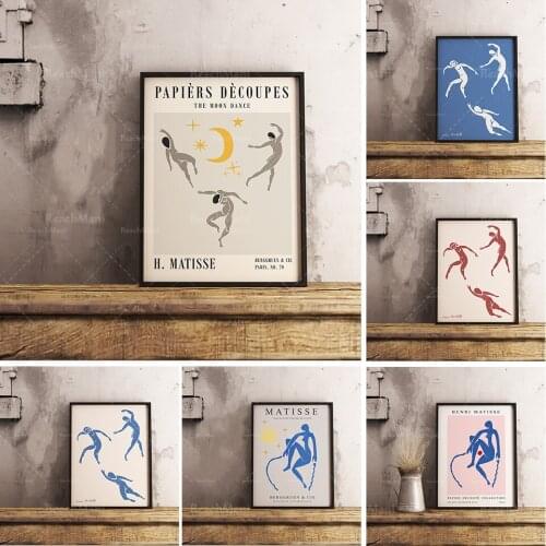 Matisse Papierdécoupes exhibition poster, Henri Matisse art prints, wall decoration art