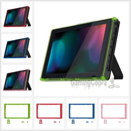 EXtremeRate DIY Housing Shell Replacement Faceplate Front Frame with Volume Up Down Power Buttons for NS Switch Console